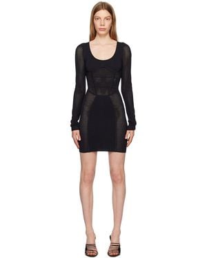 Dion Lee Panelled Minidress - Black