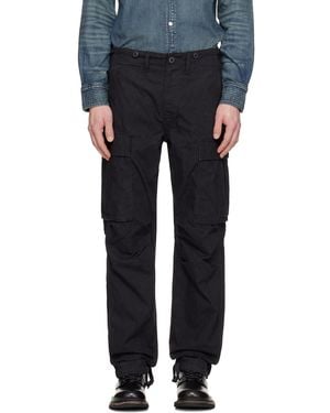 RRL Surplus Poplin Cargo Trousers - Black