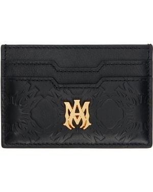 Amiri Ma Quad Leather Card Holder - Black
