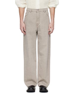 Our Legacy Taupe Vast Cut Jeans - Natural