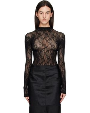 Swedish Stockings Nova Lace Top - Black