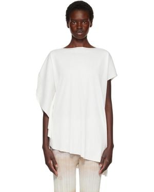 Pleats Please Issey Miyake A-Poc Slice Blouse - White