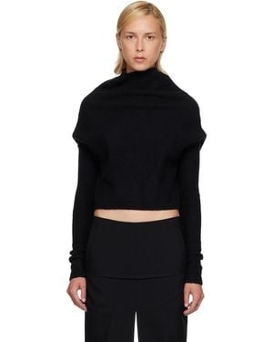 Rick Owens Pull À Manches Longues Crater Noir