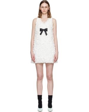 ShuShu/Tong Ruffle Detail Heart Neckline Minidress - Black