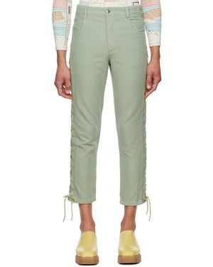 Eckhaus Latta Laced Trousers - Green