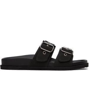 MSGM キャンバス サンダル - ブラック
