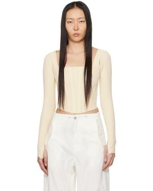 Dion Lee Beige Bolero Tank Top - Multicolour