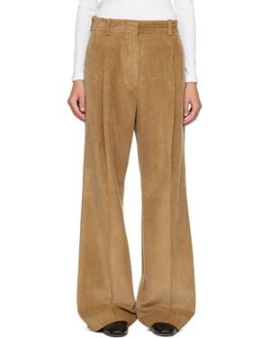 Rohe Ted Lower Waist Corduroy Trousers - Natural