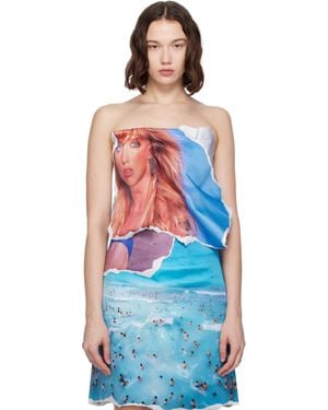 Abra Poster Top - Blue
