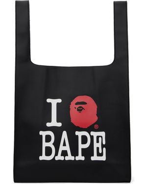 A Bathing Ape 'I Love Tote - Black