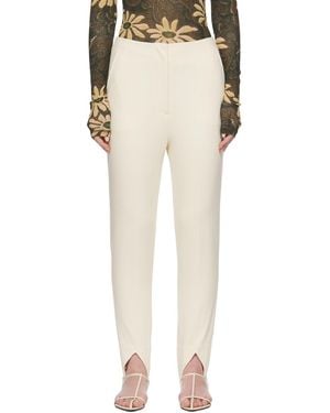 Nanushka Off-white Darby Stirrup leggings - Natural