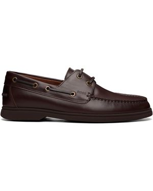 BOSS Flâneurs Bruns En Cuir - Marron