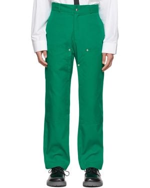 Spencer Badu Wide-Leg Trousers - Green