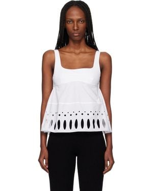 Rabanne Square Neck Tank Top - Black