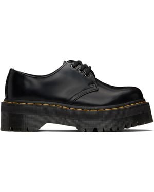Dr. Martens 1461 Smooth Leather Platform Derbys - Black