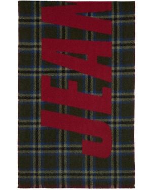Jean Paul Gaultier 'The Gaultier' Tartan Scarf - Red