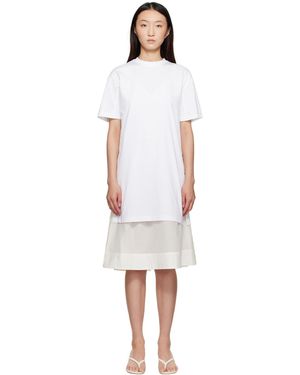 3.1 Phillip Lim Oversized T-Shirt Combo Midi Dress - Black