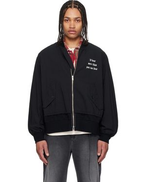 Undercover Up1F4201 Bomber Jacket - Black