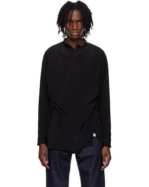 RAINMAKER KYOTO Chemise De Style Dougi Noire À Col Officier