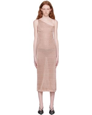 Third Form Robe midi heavy metal rose - Noir