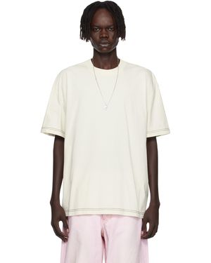 Acne Studios Off- Logo T-Shirt - White