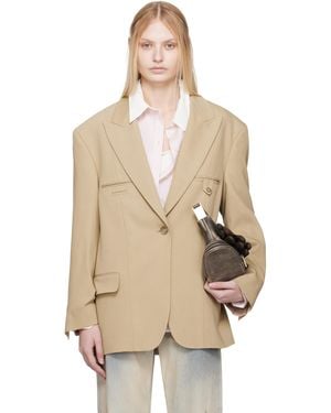 Acne Studios ベージュ リラックスフィット テーラードジャケット - ナチュラル