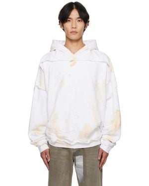 ALEXANDER DIGENOVA Cutout Hoodie - White