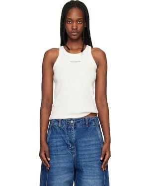 Maison Kitsuné Paris' Ribbed Tank Top - Blue
