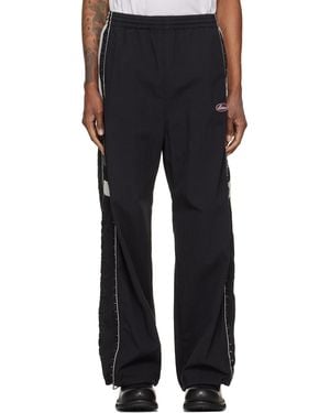 we11done Hook & Eye Track Trousers - Black