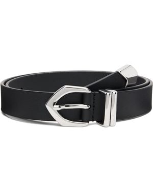 Anderson's Skinny Nappa Calf Leather Belt - Black