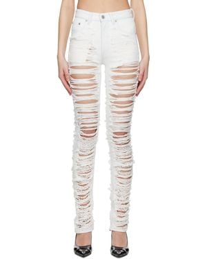 MM6 by Maison Martin Margiela 5-Pocket Jeans - White