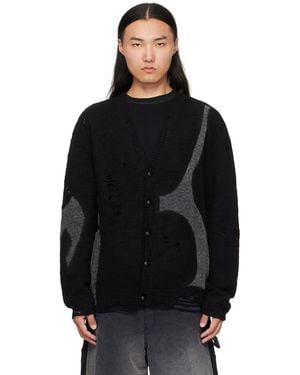 KHOKI Needle Punched Cardigan - Black
