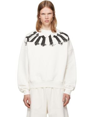 Palm Angels Off- Big Neck Logo Loose Sweatshirt - Multicolour