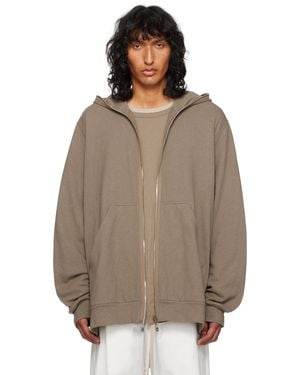 Rick Owens Moncler + Jumbo Hoodie - Brown