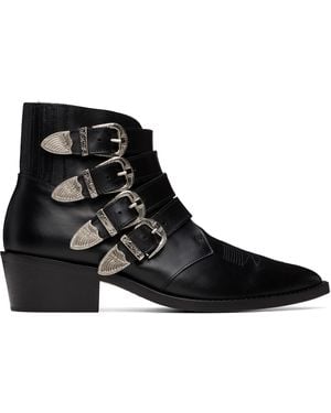Toga Virilis 4 Metal Cowboy Boots - Black