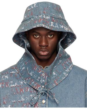 Lanvin Futureエディション ブルー デニム フィッシャーマン バケットハット