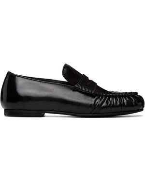Alohas Aven Leather Loafers - Black