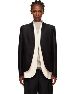 GIA STUDIOS Off- Tulip Blazer - Black