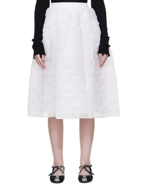 Cecilie Bahnsen Cbmala Midi Skirt - White