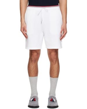 Thom Browne Pique Loopback Sweat Shorts - White
