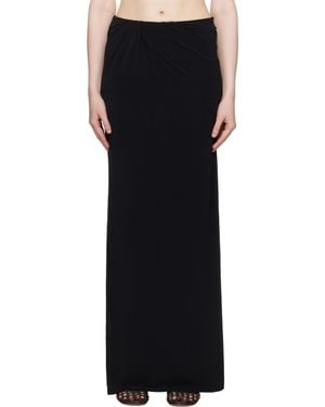 Jacquemus 'La Jupe Peplo' Maxi Skirt - Black