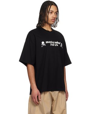 Mastermind Japan Boxy Heartbeat Logo T-Shirt in Black for