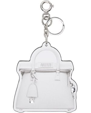 Maison Margiela ホワイト 5Ac Classique キーチェーン