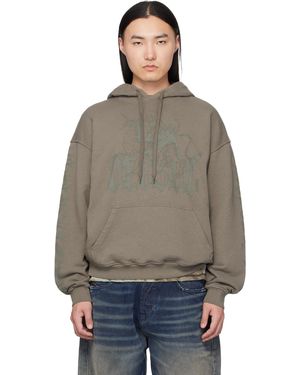DIESEL Griffin Print Treated Hoodie - Multicolour