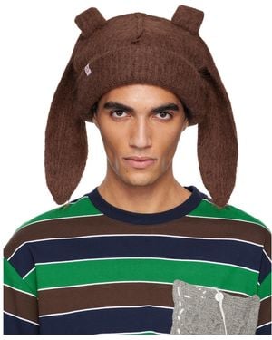 Charles Jeffrey Alpaca Chunky Rabbit Beanie - Green