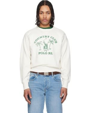 Polo Ralph Lauren Off- Vintage Fit Fleece Graphic Sweatshirt - Multicolour