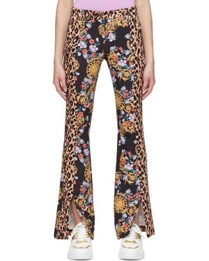 Versace Jeans Couture ポリエステル トラウザーズ - ブラック