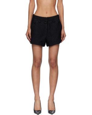 Pushbutton Button Point Shorts - Black