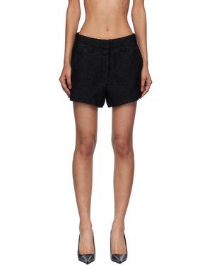 Pushbutton Short Noir À Boutons Décoratifs