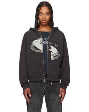 Enfants Riches Deprimes Holy Bible 'Assemblage' Baggy Zip Hoodie - Black